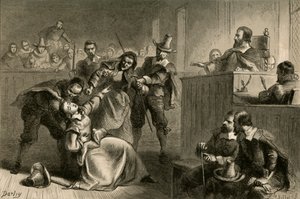 Edmund Cheesemans Frau vor Gouverneur Berkeley, 1877
