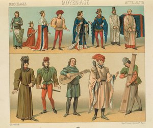 "Le Costume Historique" (Die vollständige Kostümgeschichte) von Auguste Racinet, Band IV