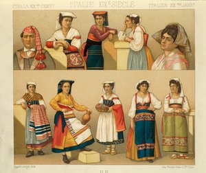 "Le Costume Historique" (Die vollständige Kostümgeschichte) von Auguste Racinet, Band V von Albert Charles August Racinet