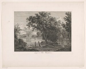 Ansicht des Sees bei Villa Borghese