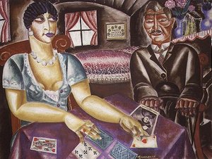 Die Kartenspieler von Albert Droesbeke