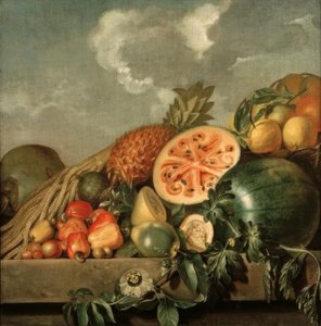 Stillleben mit Ananas, Melone und anderen tropischen Früchten von Albert Eckhout