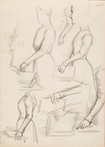 Camille Vallery-Radot, Skizze für ein Porträt von Albert Edelfelt