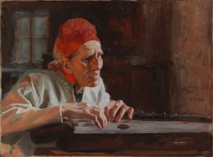 Larin Paraskes Klagelieder von Albert Edelfelt