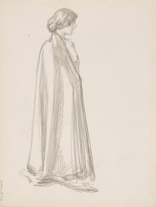 Frau im Umhang von Albert Edelfelt
