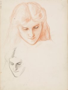 Gesicht einer Frau von Albert Edelfelt