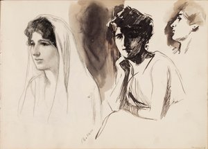Frauenfiguren von Albert Edelfelt
