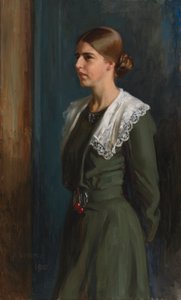 Porträt von Frau Michaela Pooley (geb. Krohn) von Albert Edelfelt