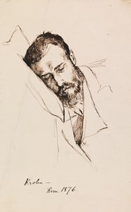Porträt von Pietro Krohn von Albert Edelfelt