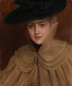 Porträt einer jungen Frau von Albert Edelfelt