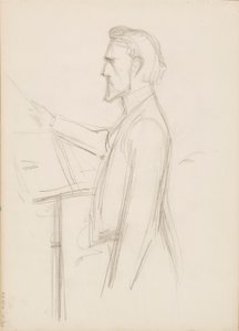 Robert Kajanus, Skizze für ein Porträt von Albert Edelfelt