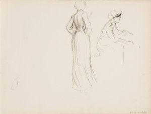 Personenskizzen von Albert Edelfelt