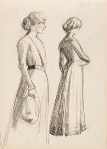 Zwei Frauenfiguren von Albert Edelfelt