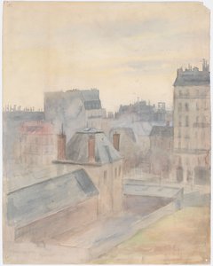 Blick aus dem Haus des Künstlers in Paris von Albert Edelfelt