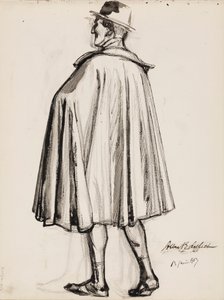 Mann im Umhang von Albert Edelfelt