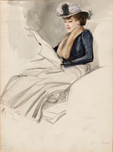 Sitzende Frau, Aino Ackté