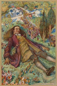 Ich versuchte aufzustehen, konnte mich aber nicht rühren (Chromolithografie) von Albert Edward Jackson