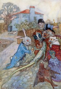 Illustration für Alice im Wunderland von Albert Edward Jackson