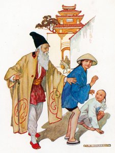 Der Magier ging zu Aladdin und fragte ihn, ob sein Vater nicht Mustapha hieß von Albert Edward Jackson