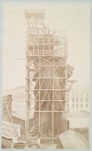 Montage der Freiheitsstatue, Paris, 1883