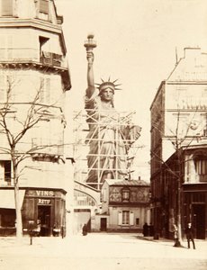 Zusammenbau der Freiheitsstatue, Paris 1883