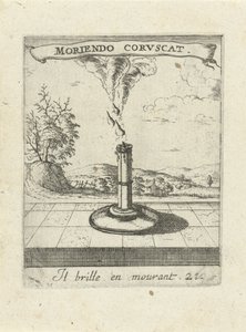 Brennende Kerze von Albert Flamen