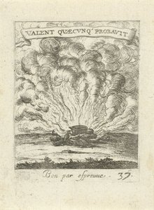 Pfanne auf einem Lagerfeuer von Albert Flamen
