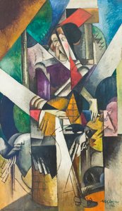 Frau mit Tieren (Madame Raymond Duchamp-Villon) von Albert Gleizes