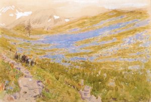Ein Alpenblick von Albert Goodwin