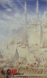 Benares (auch bekannt als Varanasi) von Albert Goodwin