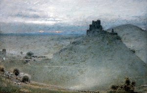 Corfe Castle von Albert Goodwin