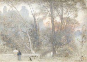 Corfe Castle von Albert Goodwin