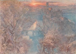 Freiburg, Schweiz: Sonnenaufgang, 1900, 1923