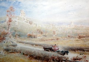 Pferd und Wagen, Corfe Castle
