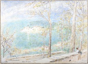 Der Ortasee vom Sacremonte von Albert Goodwin