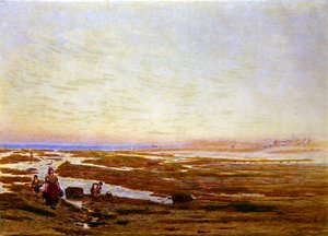 Ebbe an der Südküste, in der Nähe von Brighton von Albert Goodwin