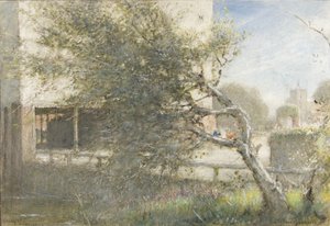 Sturry bei Canterbury, um 1860-1932 von Albert Goodwin