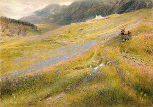 Der alpine Sommer, 1874 von Albert Goodwin