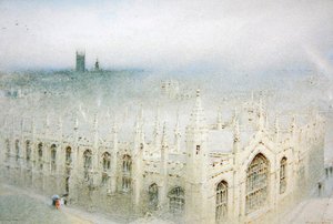 Der Regen vom Himmel, All Souls, Oxford von Albert Goodwin