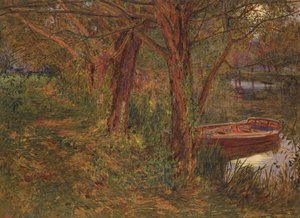 Der Fluss in der Dämmerung von Albert Goodwin