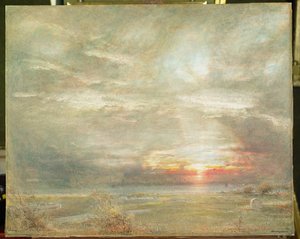 Venedig vom jüdischen Friedhof aus gesehen von Albert Goodwin