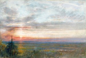 Venedig vom Festland, 1908 von Albert Goodwin
