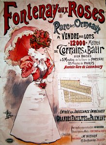 Plakat, das Kleingärten im Parc des Ormeaux, Fontenay-aux-Roses bewirbt
