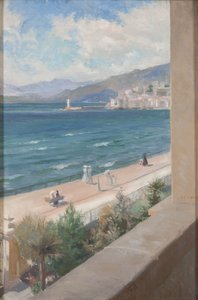 Von meinem Fenster in Cannes, 1891 von Albert Gustaf Aristides Edelfelt