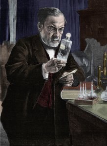 Porträt von Louis Pasteur (1822-1895), französischer Chemiker und Biologe. Nach dem Gemälde von Aristide Albert Gustaf Edelfelt (1854-1905) des Musée d