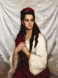 Porträt der Schauspielerin Hedvig Charlotta Raa-Winterhjelm 1838-1907, 1876