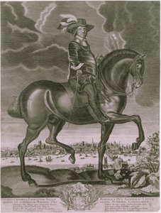 Reiterporträt von Oliver Cromwell (1599-1658) ca. 1655 von Albert Haelwegh