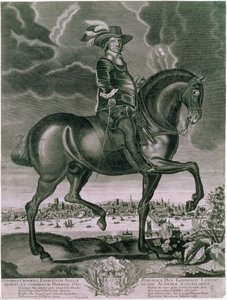 Reiterporträt von Oliver Cromwell, um 1655