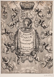Titelblatt zu "Regum Daniæ Icones", 1646 von Albert Haelwegh