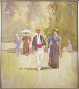 Ein Spaziergang im Park von Albert Henry Fullwood